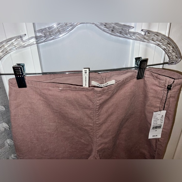 Long low rise rose flare corduroy pants - Picture 3 of 3